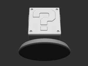 Mario Question Block Based 3D Print Model