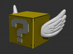 Flying Question Block Modelo de Impressão 3D
