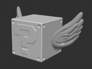 Flying Question Block Modèles 3D en vedette