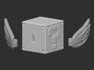 Flying Question Block Modèles 3D en vedette