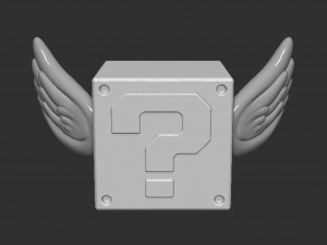 Flying Question Block Modèles 3D en vedette