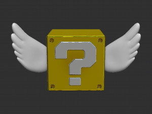 Flying Question Block Modèles 3D en vedette