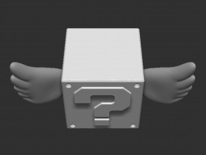 Flying Question Block Modèles 3D en vedette