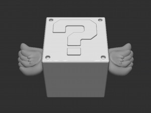 Flying Question Block Modèles 3D en vedette