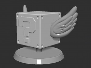 Mario Flying Question Block Based 3D 打印模型