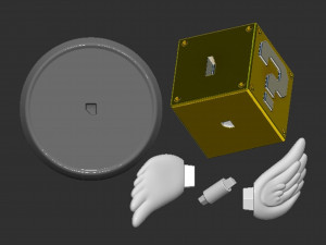 Mario Flying Question Block Based 3D 打印模型