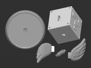 Mario Flying Question Block Based 3D Print Model