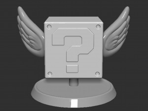 Mario Flying Question Block Based 3D 打印模型