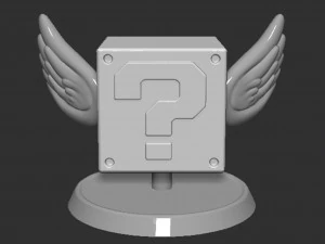 Mario Flying Question Block Based 3D Print Model
