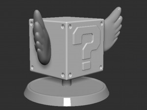 Mario Flying Question Block Based 3D 打印模型