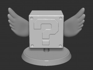 Mario Flying Question Block Based 3D 打印模型