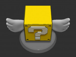 Mario Flying Question Block Based 3D 打印模型