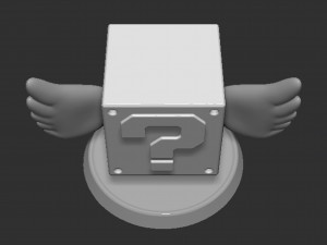 Mario Flying Question Block Based 3D 打印模型