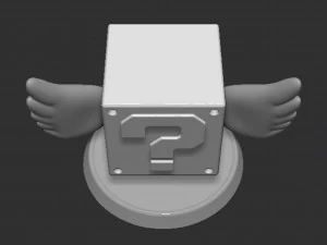 Mario Flying Question Block Based 3D Print Model