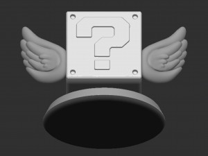 Mario Flying Question Block Based 3D 打印模型