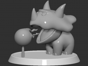 Reznor Open Mouth Based Fireball 3D-Druckmodell