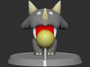 Reznor Open Mouth Based Fireball 3D-Druckmodell