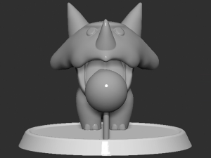 Reznor Open Mouth Based Fireball 3D-Druckmodell