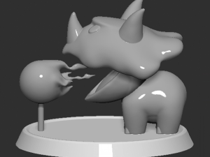 Reznor Open Mouth Based Fireball 3D-Druckmodell