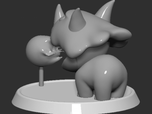 Reznor Open Mouth Based Fireball 3D-Druckmodell