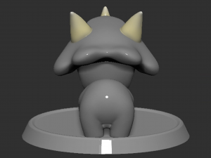 Reznor Open Mouth Based Fireball 3D-Druckmodell
