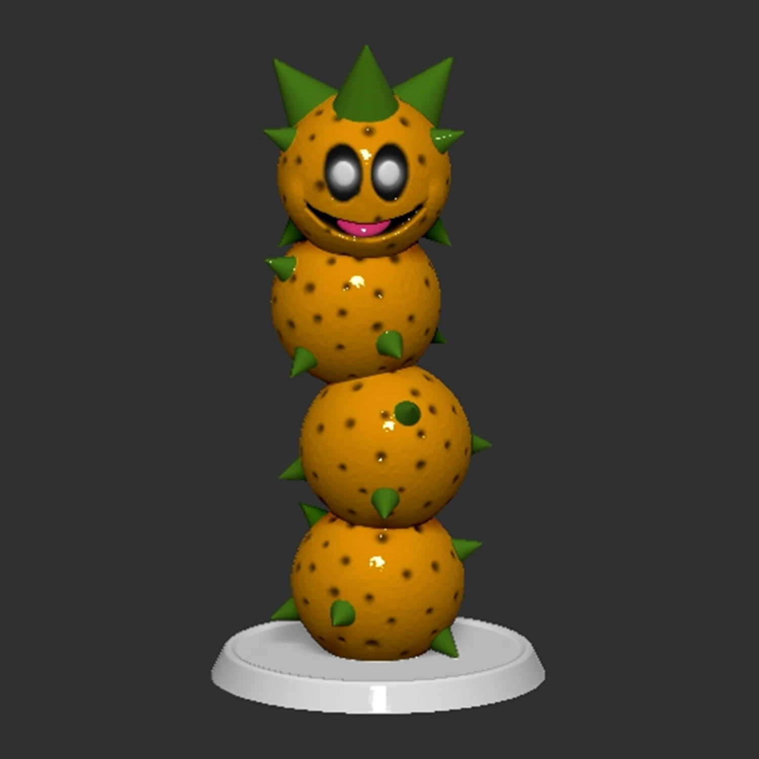 Mario Pokey Based 3D Print Model .c4d .max .obj .3ds .fbx .stl .blend 