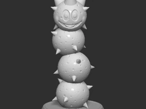 Mario Pokey Based 3D Print Model
