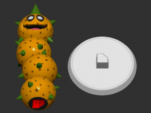 Mario Pokey Based 3D Принт Модель