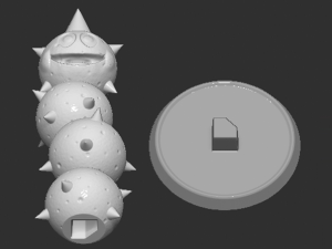 Mario Pokey Based 3D Принт Модель