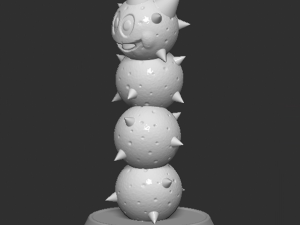 Mario Pokey Based 3D Принт Модель
