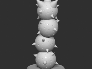 Mario Pokey Based 3D Принт Модель