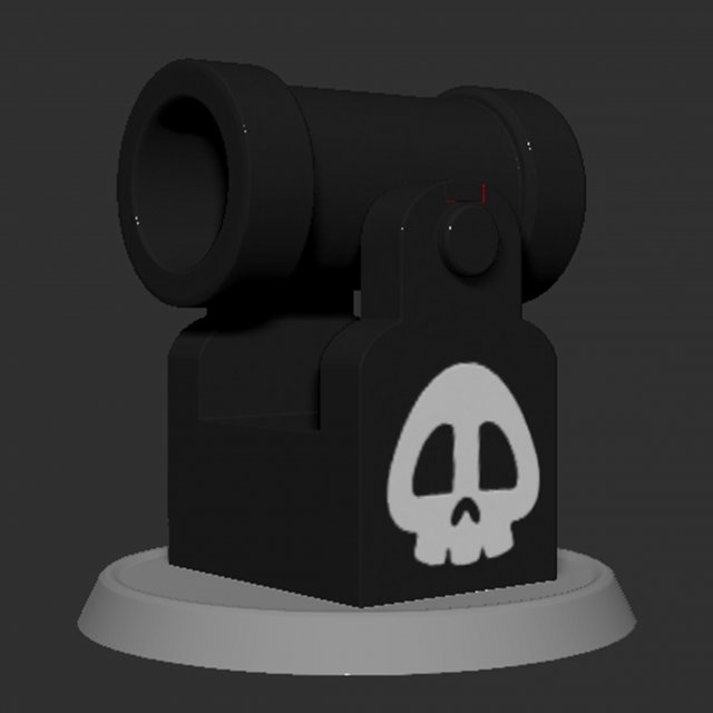 Blaster Bullet Mario Based 3D Druckmodell .c4d .max .obj .3ds .fbx .stl .blend