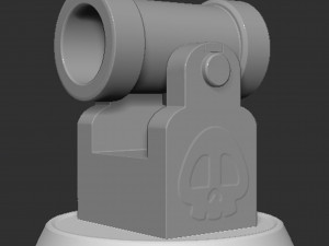 Blaster Bullet Mario Based 3D Druckmodell