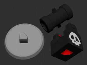 Blaster Bullet Mario Based 3D Print Model