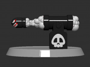 Banzai Bill Blaster Bullet Based 3D Print Model