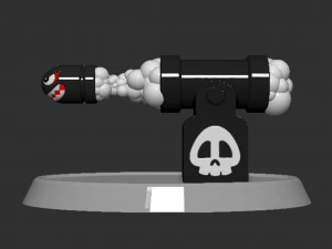 Banzai Bill Blaster Bullet Based 3D Print Model