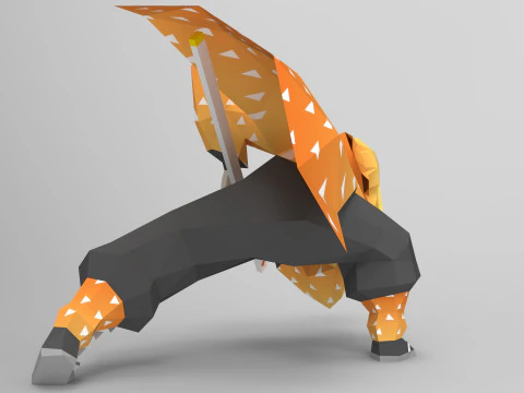 젠이츠 아가츠마 3D 모델