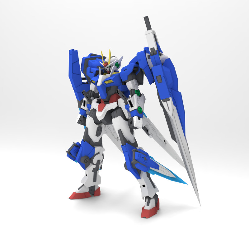 GUNDAM 00 Seven Swords Modèle 3D .c4d .max .obj .3ds .fbx .stl .blend 