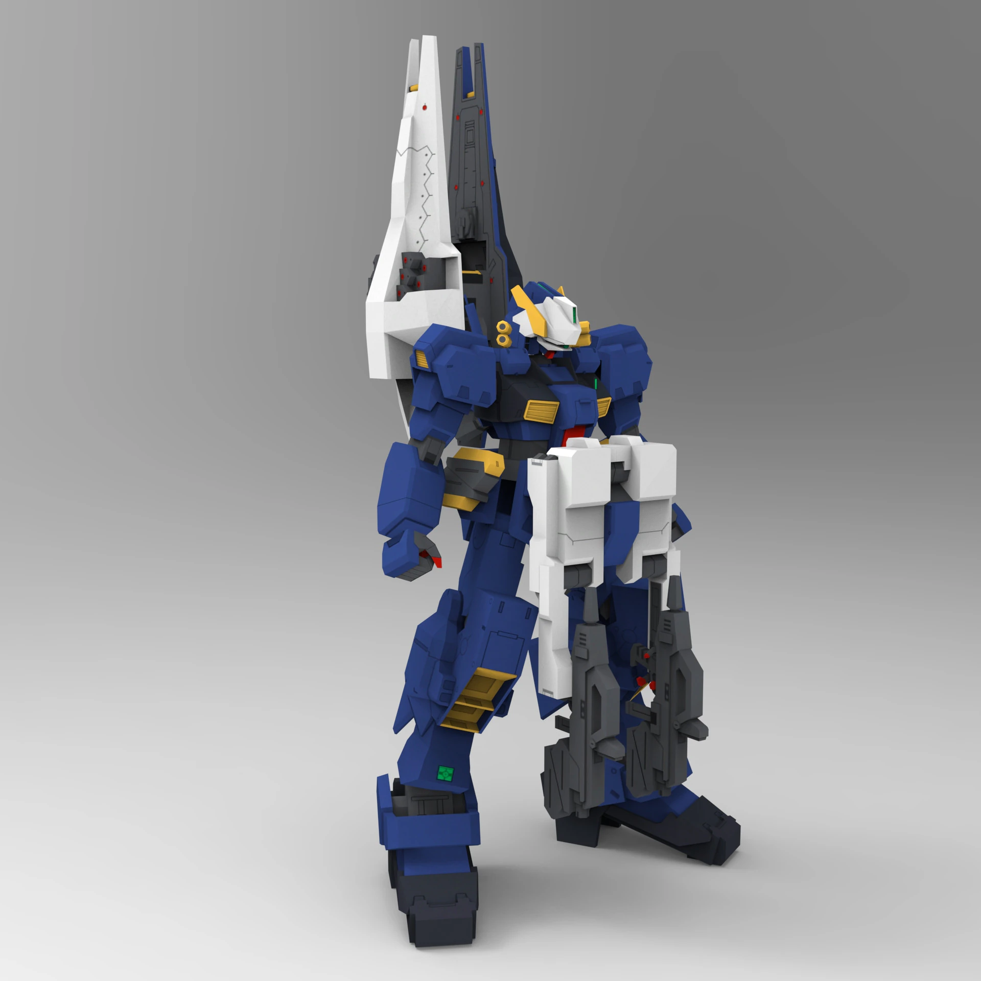 GUNDAM Advanced Hazel Sensor 3D Model .c4d .max .obj .3ds .fbx .stl .blend 