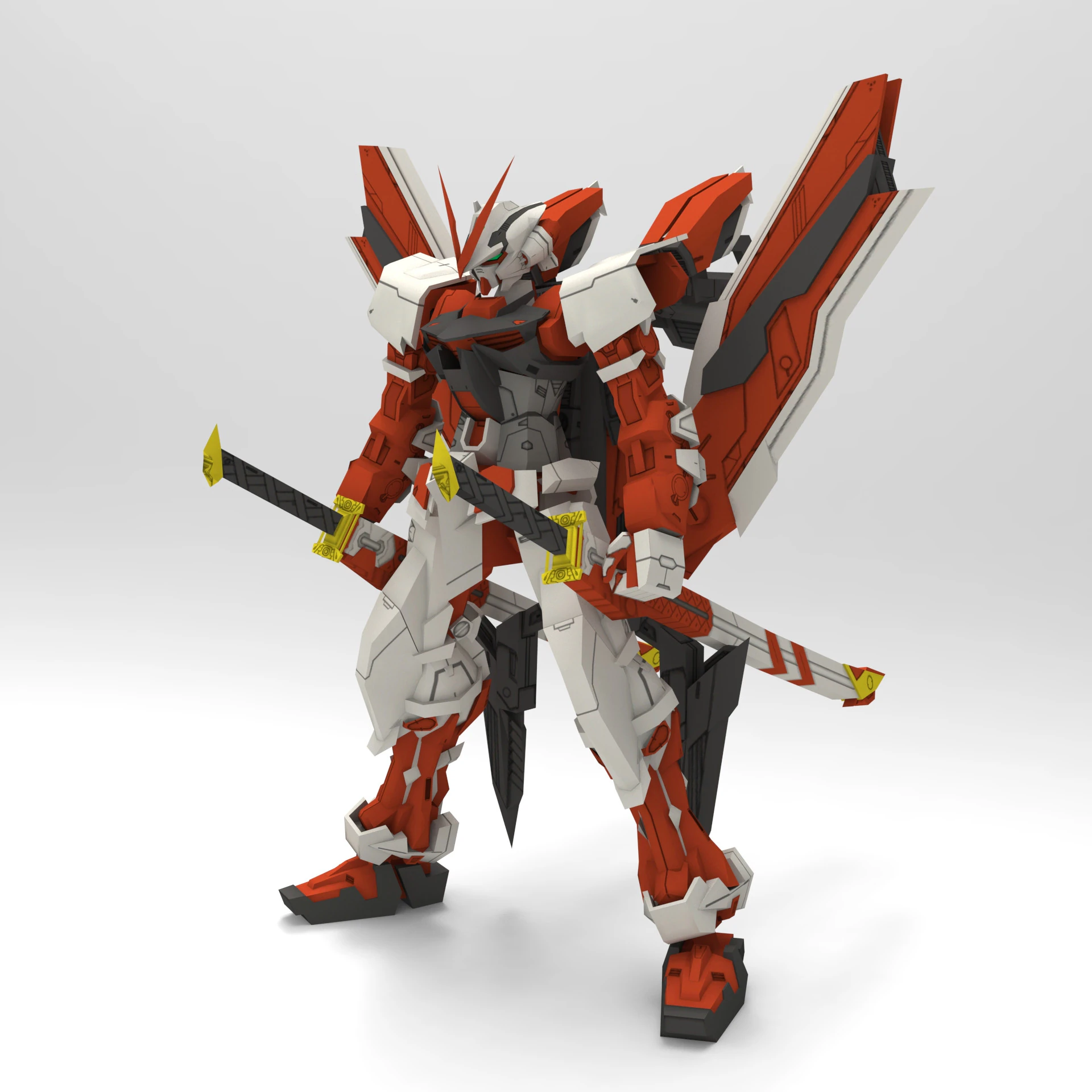 Astray Red Frame 3D Model .c4d .max .obj .3ds .fbx .stl .blend 