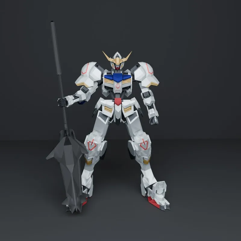 Gundam Barbatos 3D Model .c4d .max .obj .3ds .fbx .stl .blend 