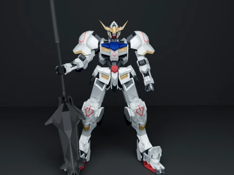 Gundam Barbatos 3D Model