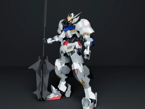 Gundam Barbatos 3D Model