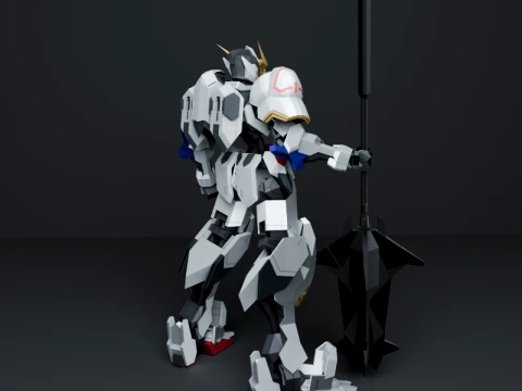 Gundam Barbatos 3D Model