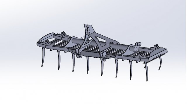 Cultivator 3D printed model 3D Print Model .c4d .max .obj .3ds .fbx .stl .blend 