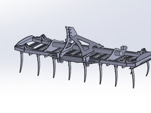 Cultivator 3D printed model 3D Print Model