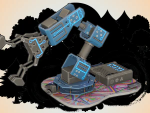 Stilize &ouml;ğeler 3D Model