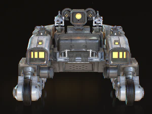 Sci-fi military vehicle 3D Model