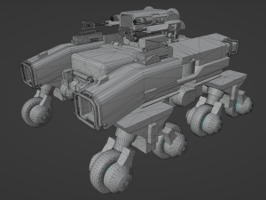 Sci-fi military vehicle Modèle 3D