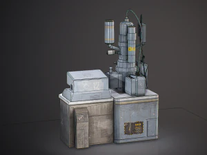Antiguo ordenador de laboratorio Modelo 3D